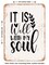 DECORATIVE METAL SIGN - It is Well With My Soul - 5 - Vintage Rusty Look
